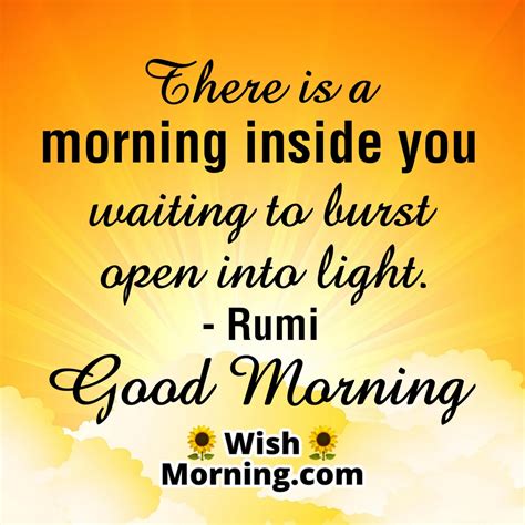 Good Morning Rumi Quotes Wish Morning