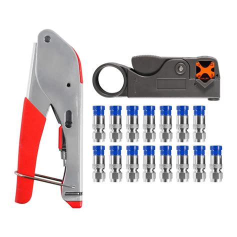 Coax Cable Crimper Kit Tool Coaxial Compression Tool Kit Cable Crimping ...