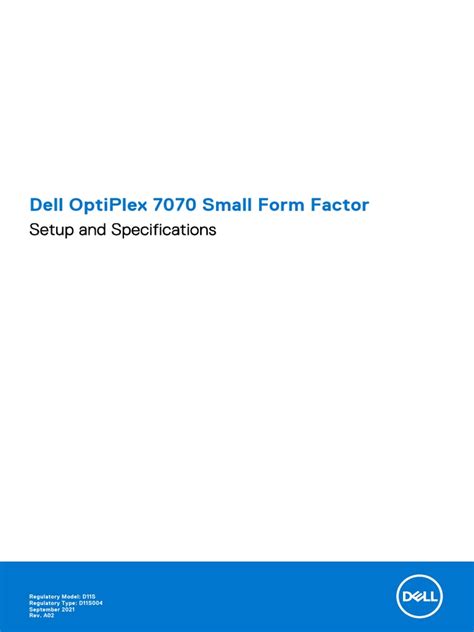 Optiplex 7070 Desktop - Owners Manual2 - en Us | PDF | Bios | Usb