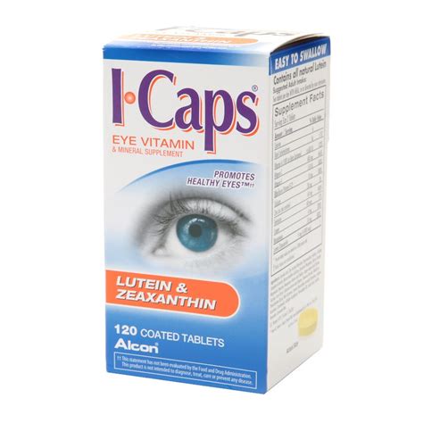 Icaps Eye Vitamin And Mineral Supplement Tablets Walgreens