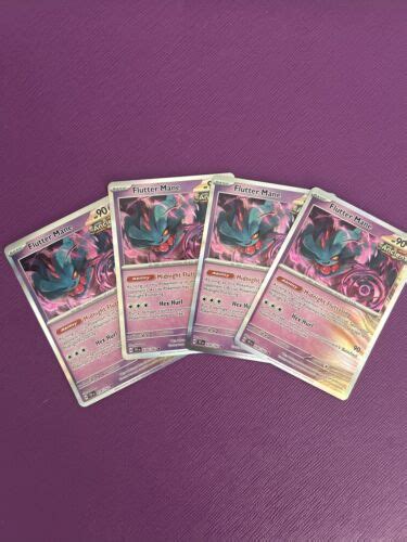 4x Flutter Mane 078 162 Holo Rare Temporal Forces Playset NM EBay