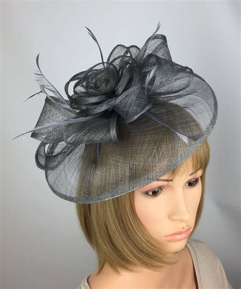 This Item Is Unavailable Etsy Grey Fascinator Ascot Ladies Day