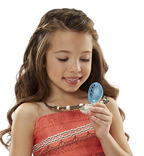 Disney Moana Necklace Light Up Magical Seashell Heart Of Te Fiti