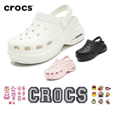 Jual CROCS Sandal Crocs Wanita Sendal Baim Wanita Wedges Fuji Classic