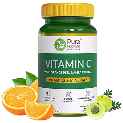 Buy Pure Nutrition Vitamin C Tablet Boosts Immunity And Provides Glowing Skin Online At Best