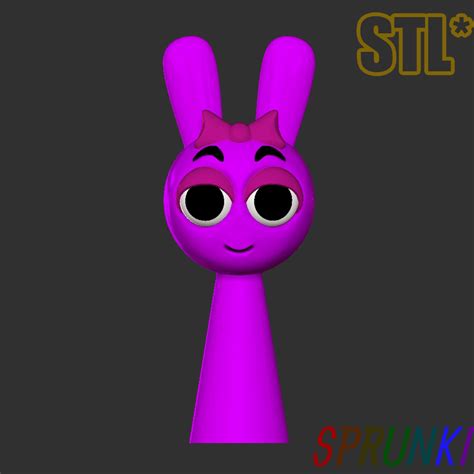 Archivo Stl Sprunki Incredibox Pinki Stl 3d Character Fanart 🧸 ・modelo Imprimible En 3d Para