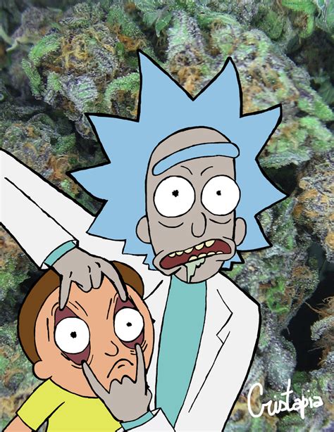 Rick and Morty Weed by Cristapia on DeviantArt