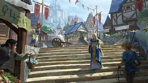 Hyrule Castle Town Artwork Toz In Legend Of Zelda Characters