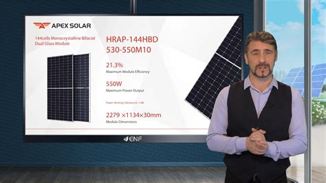 Apex Solar HRAP 144HBD 530 550M10 Solar Module Series YouTube