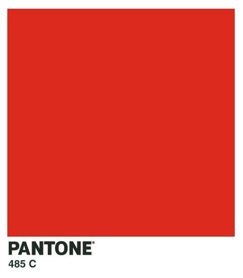 Pantone 485c Red