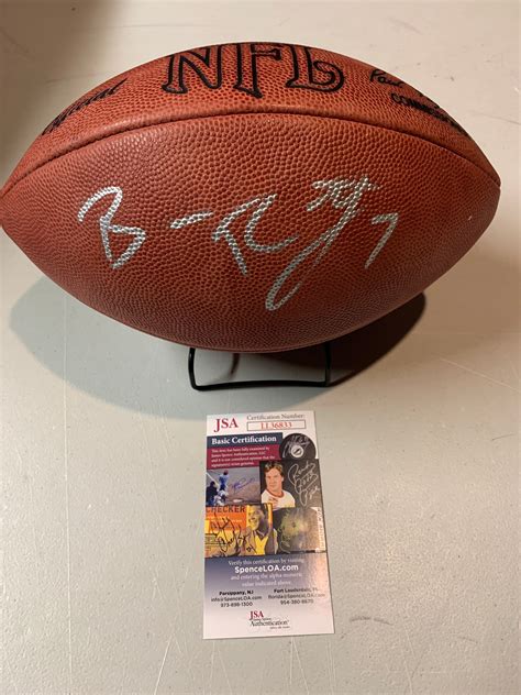 Ben Roethlisberger Autograph Signed Duke Official Nfl Football Etsy