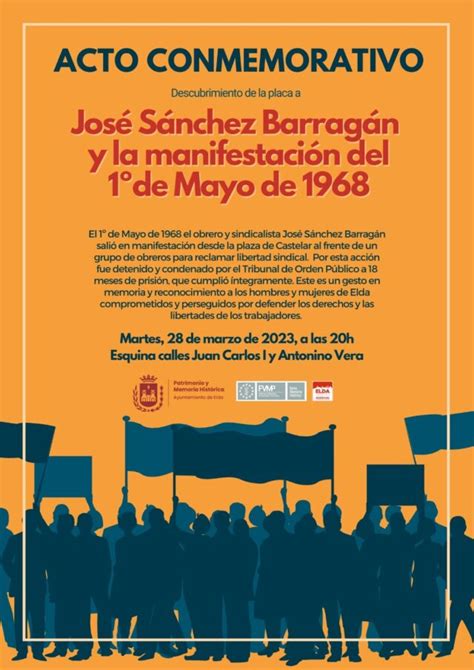 Elda Rendirá Homenaje A Partir De Mañana A José Sánchez Barragán Y Al