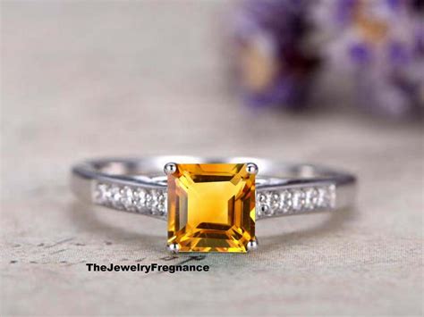 Vintage Yellow Topaz Ring Golden Topaz Ring 925 Sterling - Etsy