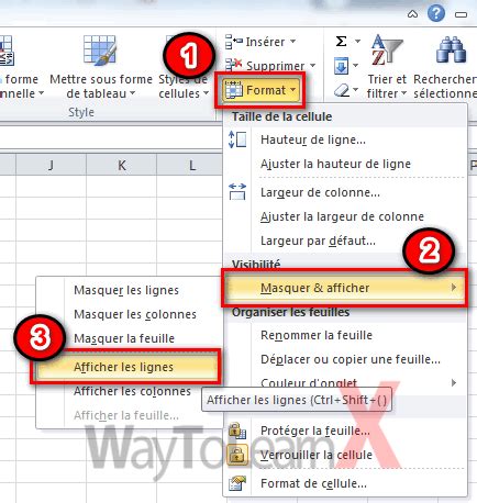 Afficher Ou Masquer Des Lignes Dans Excel Waytolearnx