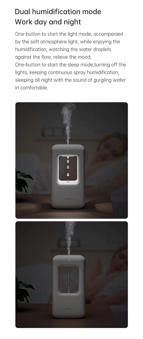 Xiaomi Winben Anti Gravity Water Drop Humidifier Ultrasonic Mist Droplet Backflow Intelligent