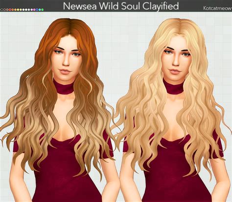 Kot Cat Simpliciatys Divine Hair Clayified Sims Hair Sims Sims Mods