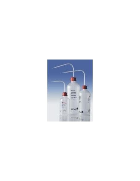 Safety Wash Bottle Xylol 500 Ml PELD Narrow Mouth With Venting Valve