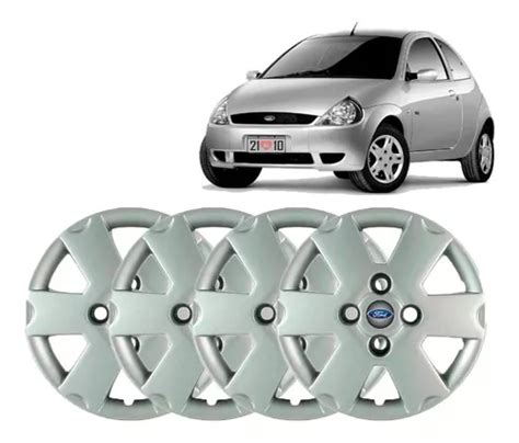 Kit 4 Calotas Aro 13 Ford Ka 03 A 05 Encaixe Parafuso Cb MercadoLivre