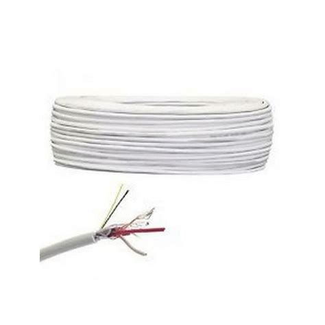 Micro Tek 100mt Alarm Cable 2x0 50 4x0 22 Pvc White C4 Cca Ax22054022