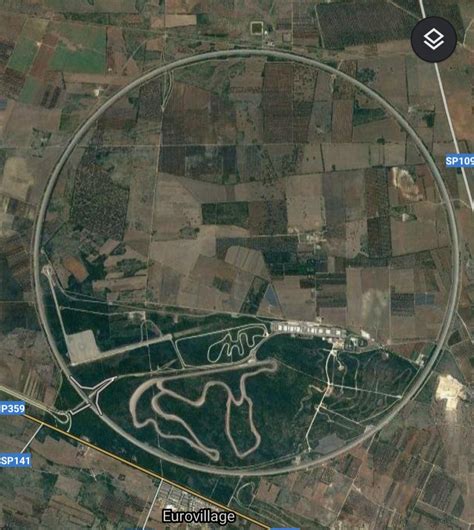 Circle maps? The Nardo Ring in Nardo, Italy. : MapPorn