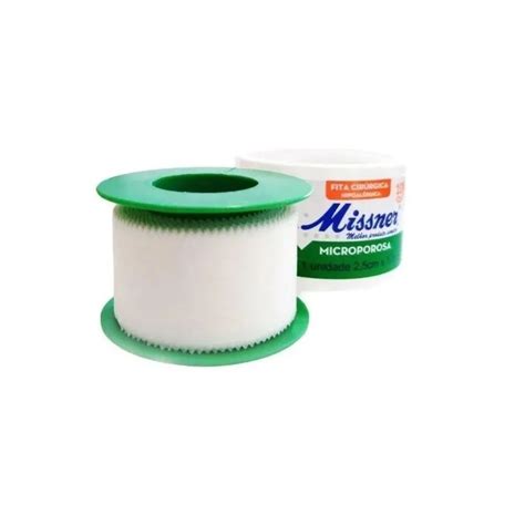 Kit 06 Fita Microporosa Branca 2 5 Cm X 4 5m Missner Shopee Brasil