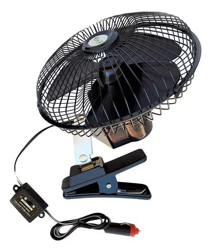 Ventilador Top Reforçado Resistente 12v 20cm Refrescar Carro Frete grátis