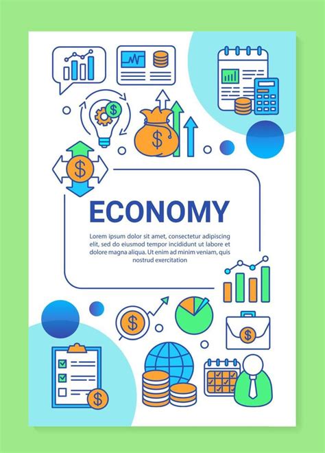 Layout De Modelo De Folheto De Economia Produtividade Do Mercado