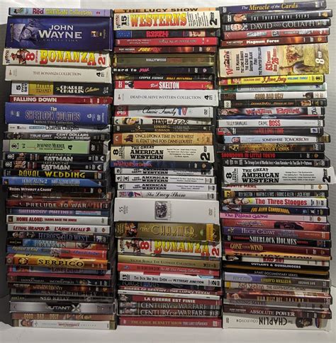 Lot of 150 Classics Digitally Remastered Dvds 40s,50s,60s,70s,80s,90s ...