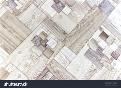 Linoleum Flooring Eith Embossed Wood Texturewooden Stock Photo