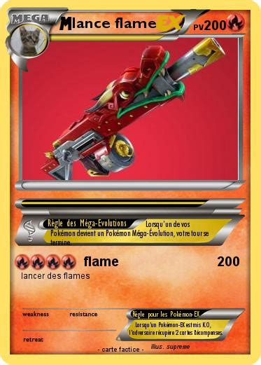 Pokémon lance flame 9 9 flame Ma carte Pokémon