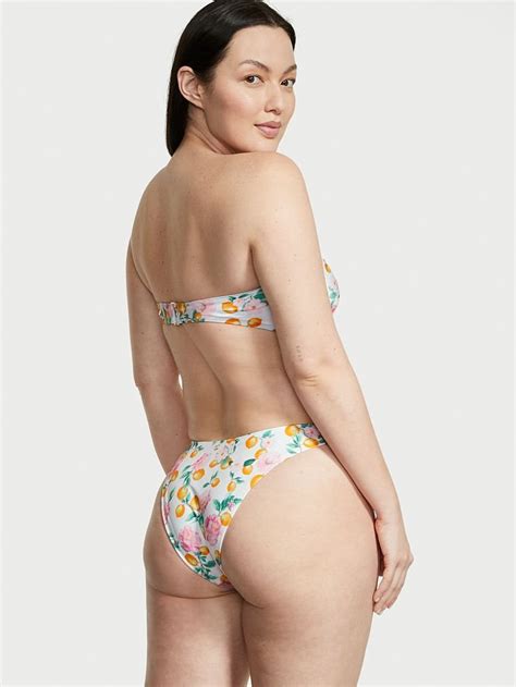 Essential Bandeau Bikini Üstü Beyaz Limon Finike Limon Sarısı