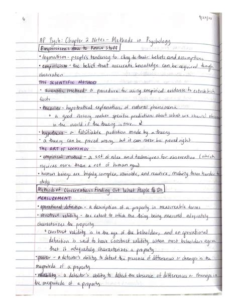 Chapter 2 Notes Methods In Psychology Studocu