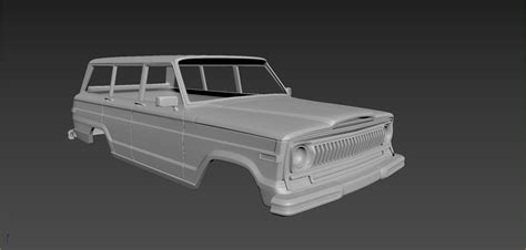 Jeep Grand Wagoneer 1973 Body For Print 3d Model 3d Printable Cgtrader