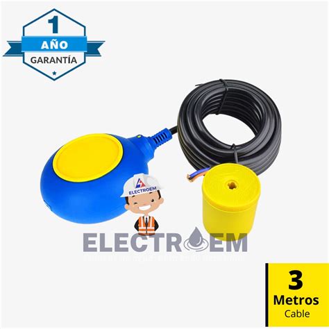 Autom Tico De Nivel Flotador El Ctrico Con Cable Mts Generico