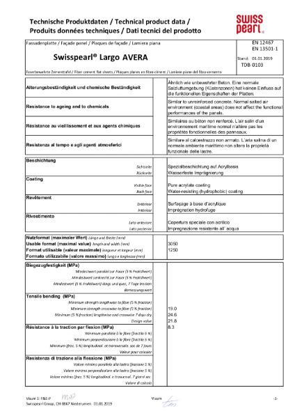 Swisspearl Avera Data Sheet Rcm Roofing And Cladding Materials Ltd