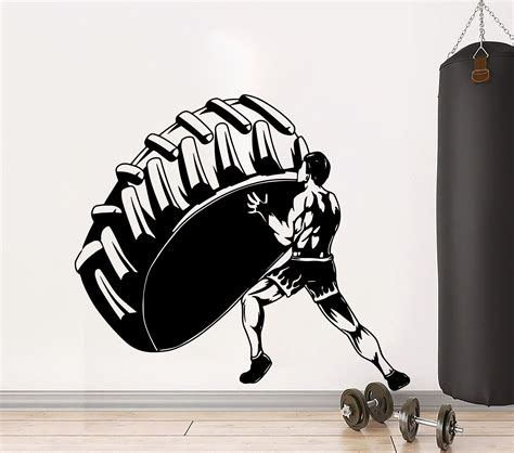 Fitness Decor Art T For Gym Stickers Fitness Wall Art Etsy