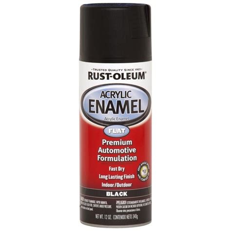 Shop Rust Oleum Automotive Black Fade Resistant Enamel Spray Paint