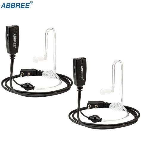 Pcs Abbree Vox Pin Air Acoustic Tube Earpiece Headset For Kenwood