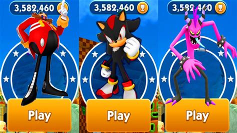 Sonic Dash Racing Game Shadow Vs All Boss Battle Zazz YouTube