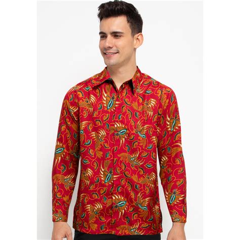 Jual Adikusuma By Arjuna Weda Kemeja Batik Pria Motif Manuk Mabur