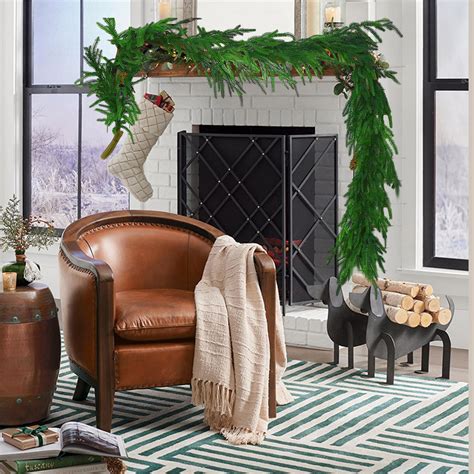 Christmas Norfolk Pine Garland Single Fork Norfolk Pine Natural Touch