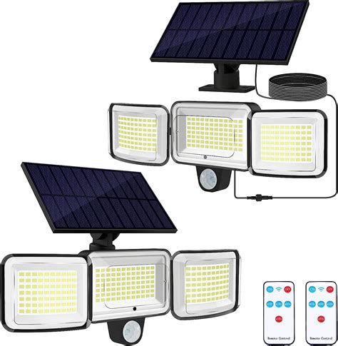 Adiding Luces Solares Para Exteriores Lm K Luces De Inundaci N