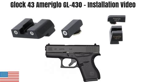 Glock 43 Night Sights Ameriglo Gl 430 Amazing Youtube