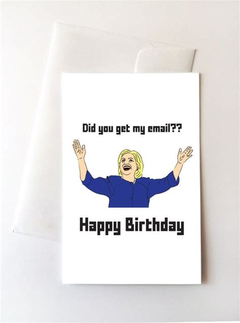 Hillary Clinton Happy Birthday Card