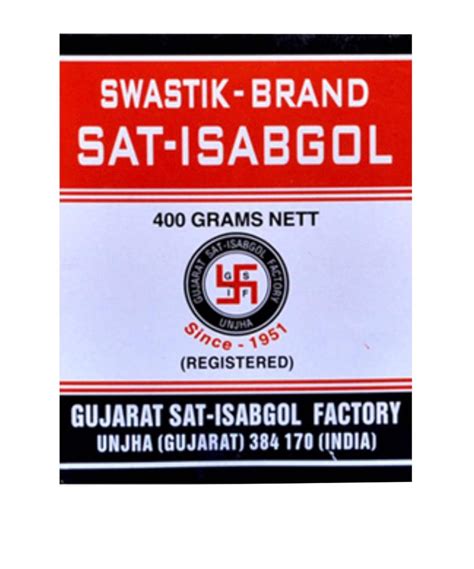 Swastik Brand Sat Isabgol 400 Gram Health And Personal Care