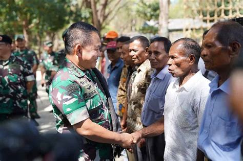 Kunjungi Markas Samodok Kasad Cek Kesiapan Operasi Yonif Rk Syb