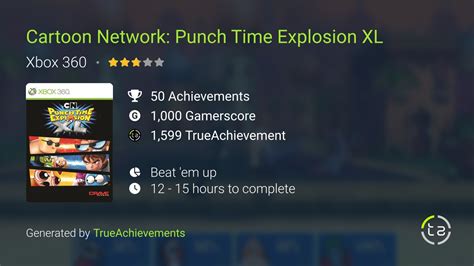 Cartoon Network: Punch Time Explosion XL Achievements