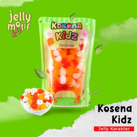 Topping Minuman Jelly Motif Jelly Karakter Lucu Kosena Kidz 500gr