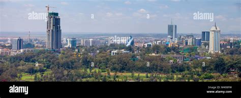 NAIROBI, KENYA-SEPTEMBER 14, 2014: Skyscrapers and new construction ...