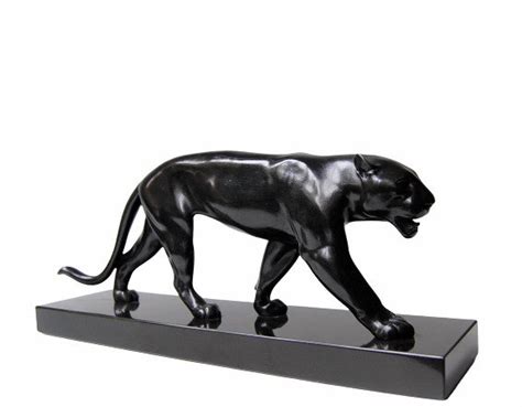 Max Le Verrier Sculpture Ouganda Art Deco Cm Metal And